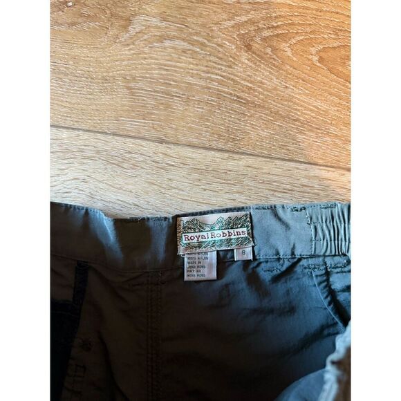 Royal Robbins Womens Green Convertible Outdoor Nylon Pants Size 8 - Picture 3 of 3